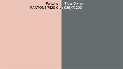 Pantone 7520 C Vs Tiger Drylac 089 71200 Side By Side Comparison