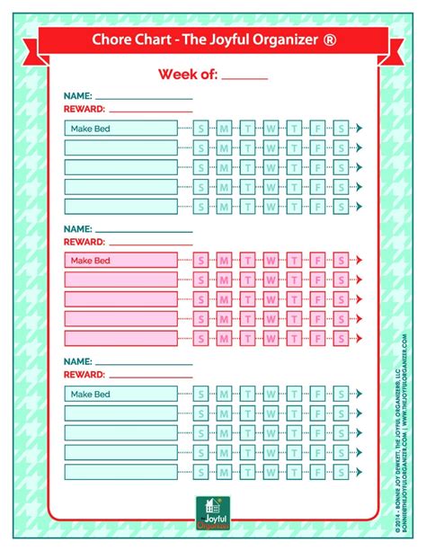 Free Editable Printable Chore Charts Pdf Free Download Printable