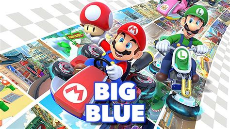 Big Blue Mario Kart 8 Deluxe Its Easier This Way Youtube