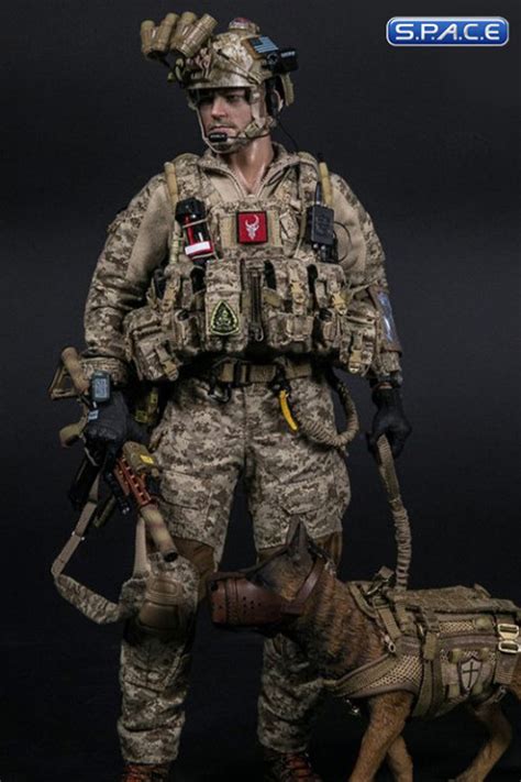 16 Scale Devgru K9 Handler With Dog Elite Series