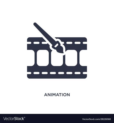 Animation Icon On White Background Simple Element Vector Image