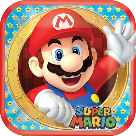 Super Mario Birthday Party Kit Includes Happy Birthday Banner And