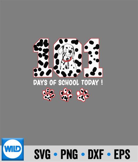 Dalmatian Svg Dalmatian Dog 101 Days Of School 100 Days Smarter