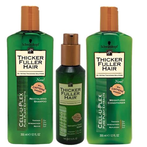 Amazon Com Thicker Fuller Hair Revitalizing Shampoo Weightless Conditioner Oz And