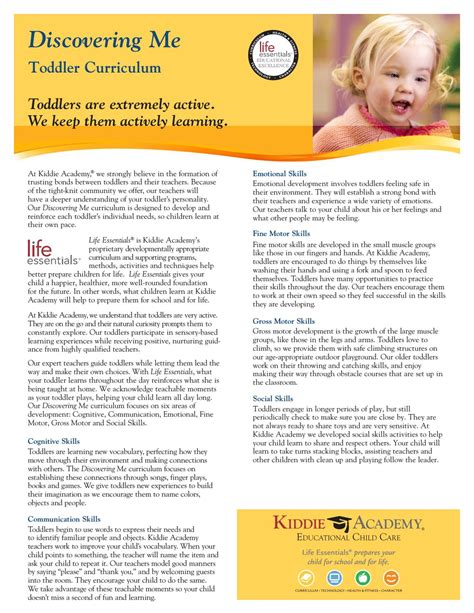 Toddler Care Curriculum By Kiddie Academy Of Stafford Issuu