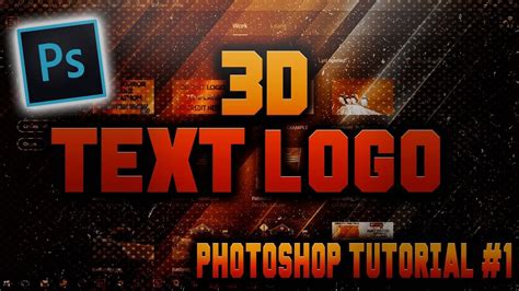 How To Create 3d Text Logo In Photoshop Cc 2018 Youtube