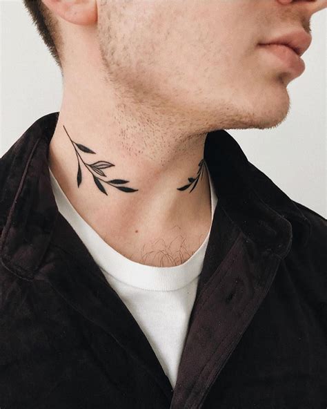 Tatuajes Pequeños Tatuajes En El Cuello Para Hombres Frases