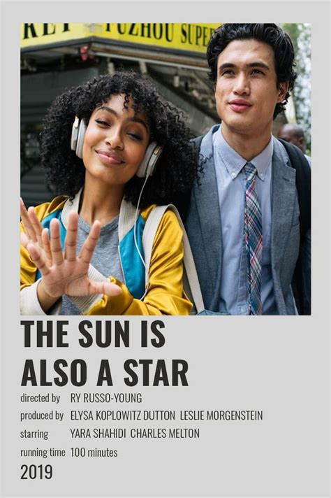 The Sun Is Also A Star Movie Poster