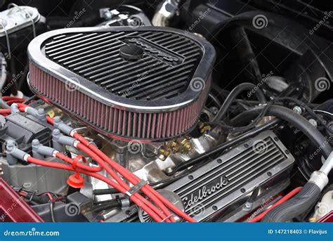 Chevrolet Corvette C2 Engine Editorial Stock Photo Image Of
