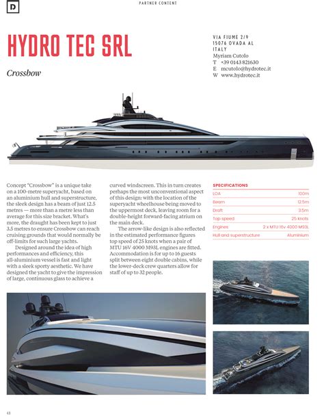 The Superyacht Report Crossbow Hydrotec