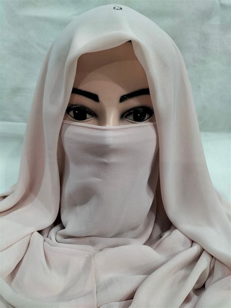 Plain Niqab Ready To Wear Nude Pink Suzain Hijabs