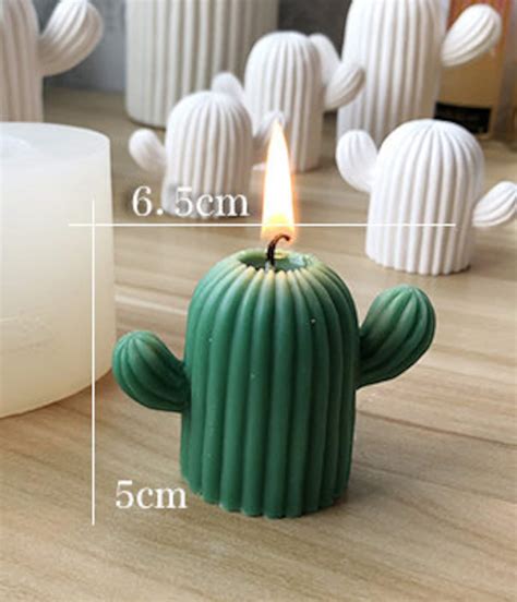 3d Cactus Moldcactus Polymer Clay Moldplaster Mold Resins Etsy