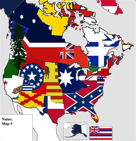Flag Map Of North American Cultural Regions 3 Rvexillology