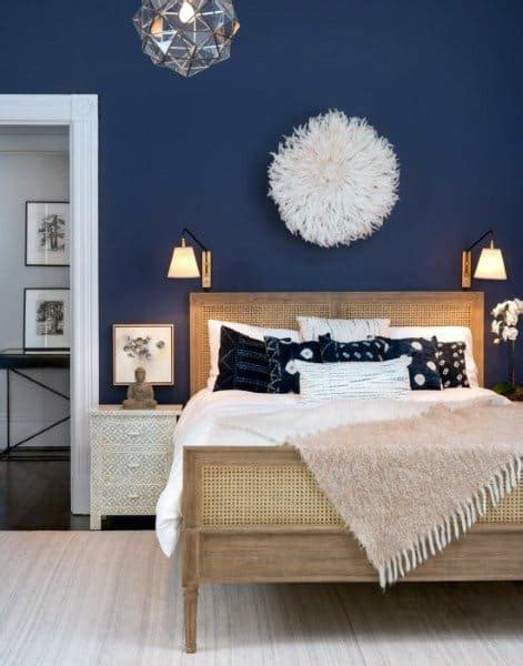 Navy Blue Walls Bedroom Ideas