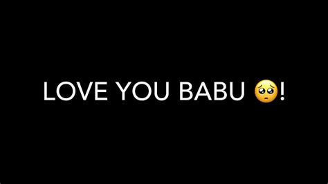 Love You Babu Best Whatsapp Status Youtube