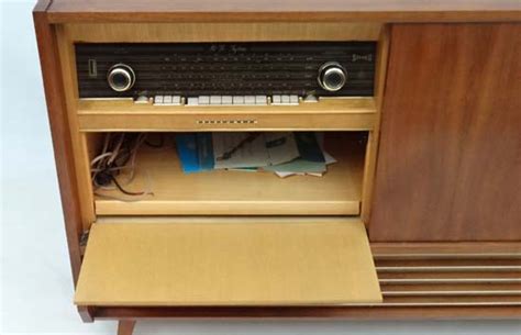 Vintage Retro Telefunken Salsberg Hi Fi Radiogram Stereo Cabinet