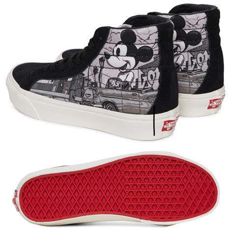 Vans X Disney X Mister Cartoon Sk8 Hi Mickey Mouse Mister Vans Shoes