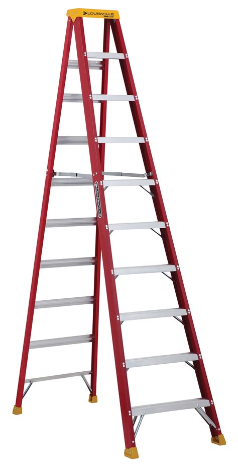 Louisville Ladder L 3016 10 10 Ft Fiberglass Step Ladder Type Ia 300