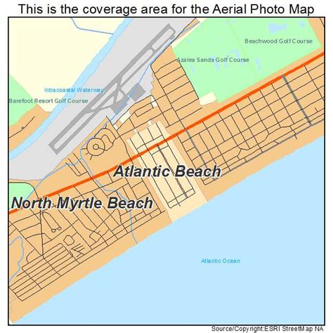 Aerial Photography Map Of Atlantic Beach Sc South Carolina