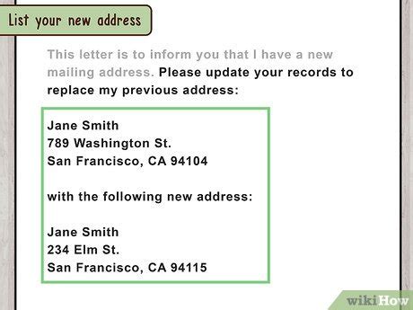 Address the president as dear president (insert full official name). How to Write a Letter for Change of Address - wikiHow