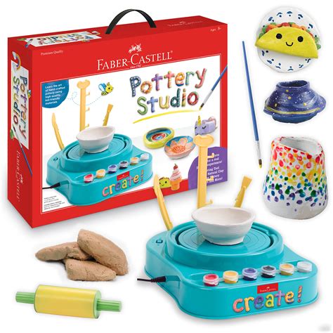 Buy Faber Castell Pottery Studio Kids Pottery Wheel Kit For Ages 8