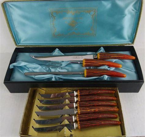 E Parker And Sons 9 Piece Sheffield Stainless Steel Blade Knife Set