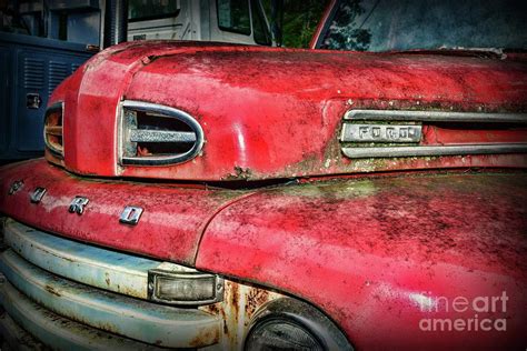 Vintage Ford F4 Tow Truck Front End Photograph By Paul Ward Pixels
