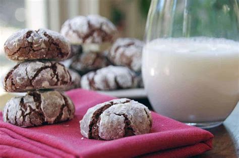Easy Chocolate Crinkles Christmas Cookie Recipe Turning The Clock Back