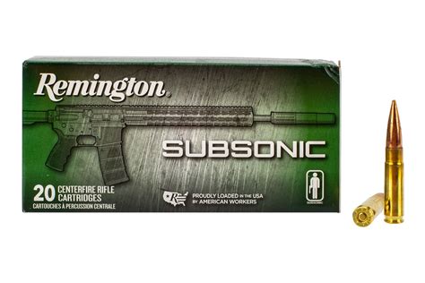Remington Subsonic 300 Blackout 220gr Open Tip Flat Base Ammo Box Of