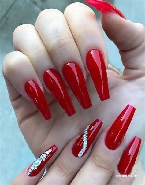20 amazing ways to rock red coffin nails 2023 luv68