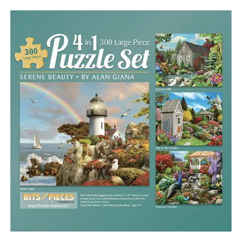 Bits And Pieces 4 In 1 Multi Pack Serene Beauty 300 Piece Jigsaw