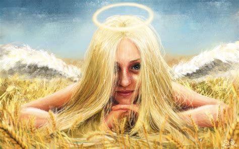 Closeup Of Angel With Halo Painting Hd Wallpaper Wallpaper Flare