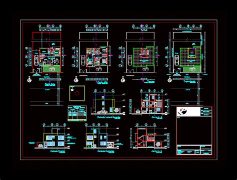 Planos De Casa De M En Dwg Autocad Vivienda Unifamiliar Hot Sex My