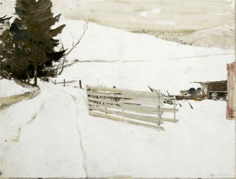 Wyeths Snowy Watercolors Paint Andrew Wyeth Art Andrew Wyeth