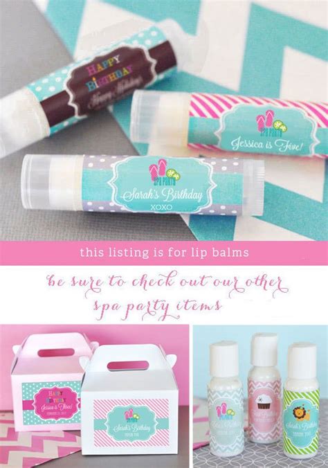 Kids Spa Party Favors Girls Spa Party Favors Ideas Spa Etsy Kids