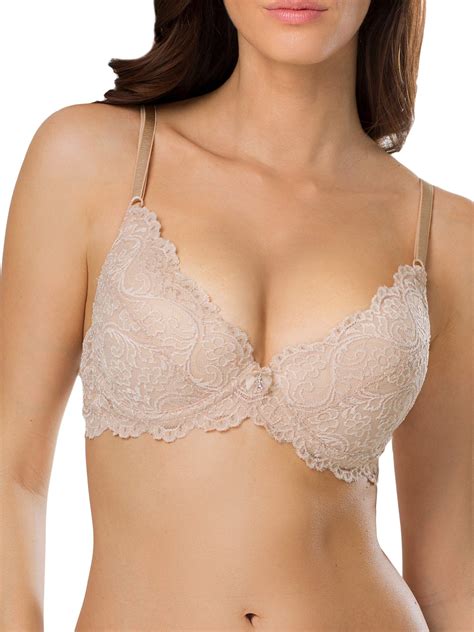Smart And Sexy Womens Signature Lace Push Up Bra Style 85046 In The Buff