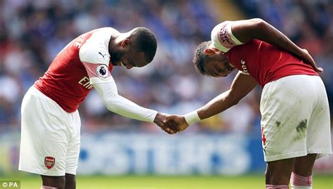 Dance celebration gif by elevensportsbe. Pierre-Emerick Aubemyang and Alexandre Lacazette were ...