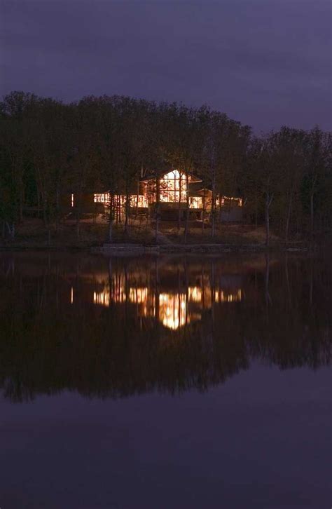 Awesome Innsbrook Lake House Lit Up At Night Innsbrook