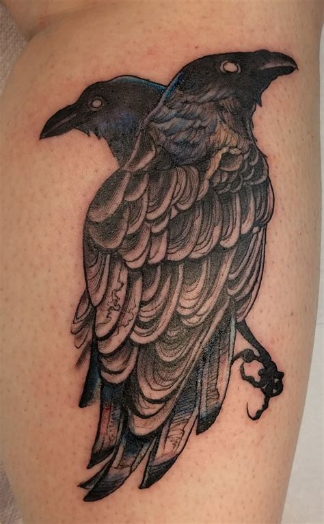 Two Headed Crow By Eli Jaxon At The Fall Vancouver Bc Crow Tattoo