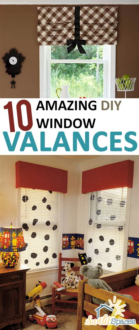 10 Amazing Diy Window Valances Sunlit Spaces Diy Home