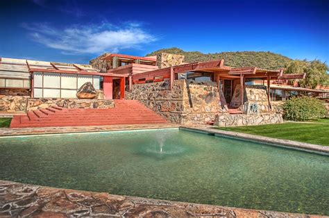 Frank Lloyd Wrights Taliesin West Pool Studio And Kitche Flickr