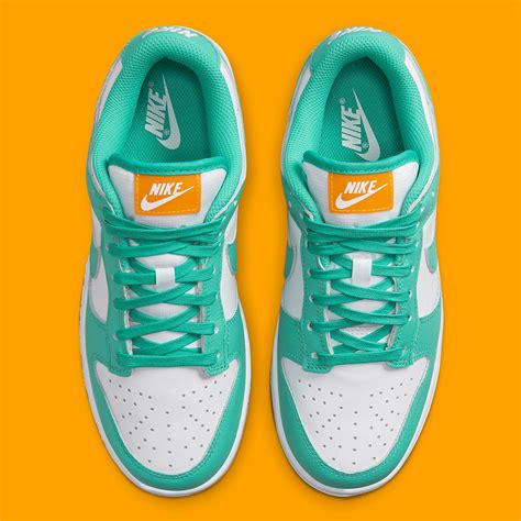 Nike Dunk Low Turquoise Green Orange Dv2190 100