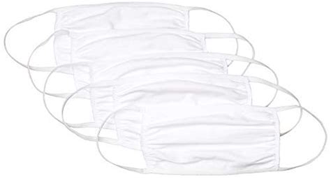 Dscover 5 Pack Washable Reusable Adult Cloth Face Masks 100 Cotton 2