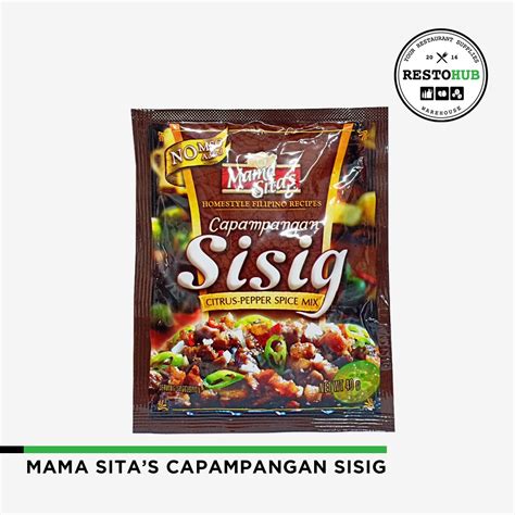 Hot Sale Mama Sitas Capampangan Sisig Citrus Pepper Spice Mix 40g