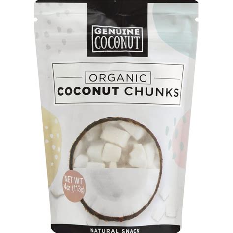 Organic Coconut Chunks 4oz Pack Just Organics