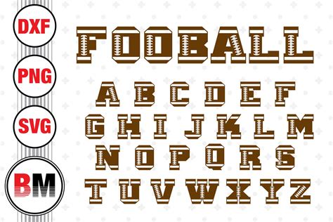 Football Letters Graphic By Bmdesign · Creative Fabrica