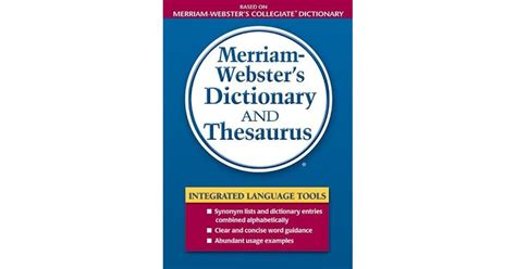 Merriam Websters Dictionary And Thesaurus By Merriam Webster
