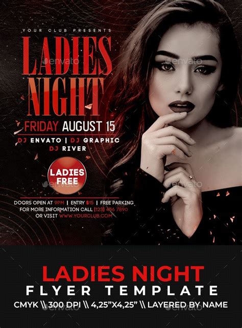 Ladies Night Flyer Ladies Night Ladies Night Party Flyer