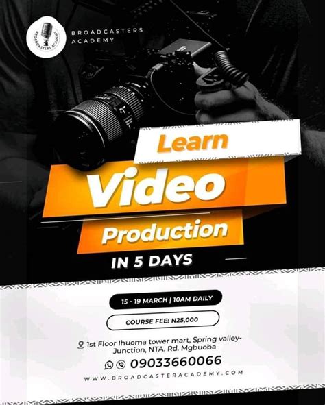 Video Production Ads Flyer Design Idee