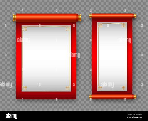Chinese Scrolls In Traditional Style Stock Vector Image And Art Alamy